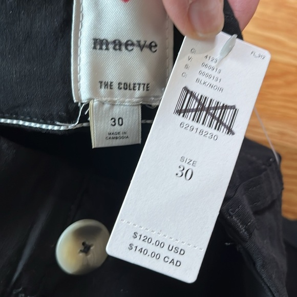 Anthropologie The Colette Cropped Wide-Legs Size 25 NWT READ - Picture 11 of 14